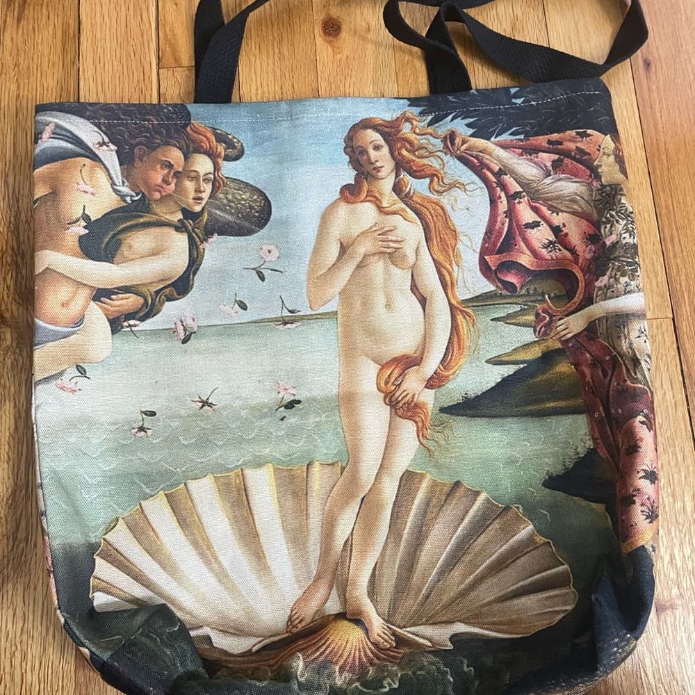 Artistic Tote Bag with Botticelli's Birth of Venus